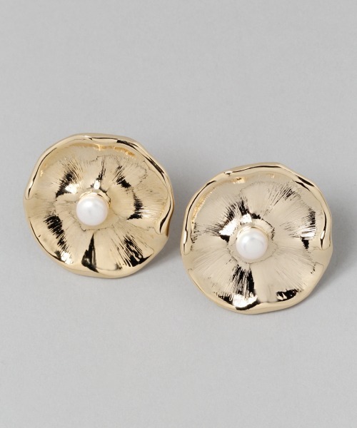 JEANASIS（ジーナシス）の「レトロフラワーイヤリング/951732（イヤリング・レディース・シルバー/ゴールド・FREE）」の2枚目の写真