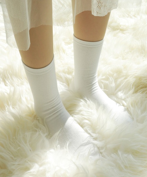ベーシックリブソックス 黒ソックス 白ソックス（ソックス/靴下