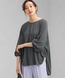 green label relaxing | サイドギャザー オーバー ブラウス(シャツ/ブラウス)