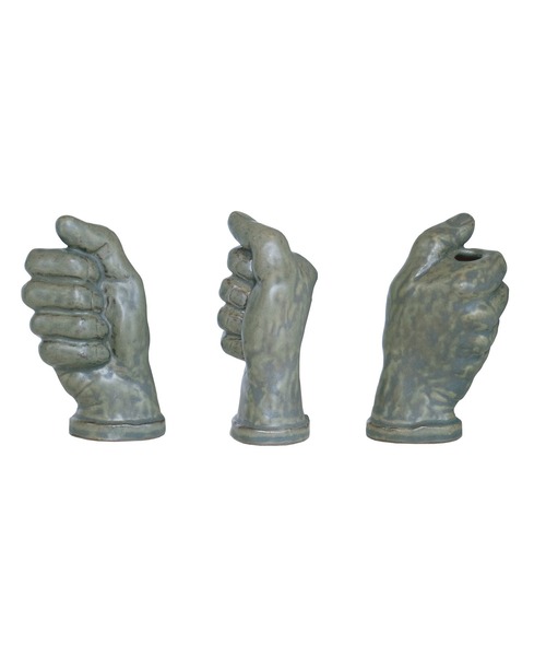 WEST VILLAGE TOKYO(ウェストビレッジトーキョー)の「AS POTTERY/ HAND アズポタリー ハンド(フラワーベース・レディース・ホワイト/ダークグリーン・FREE)」の3枚目の写真