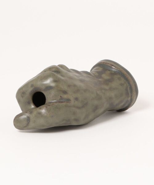 WEST VILLAGE TOKYO(ウェストビレッジトーキョー)の「AS POTTERY/ HAND アズポタリー ハンド(フラワーベース・レディース・ホワイト/ダークグリーン・FREE)」の12枚目の写真