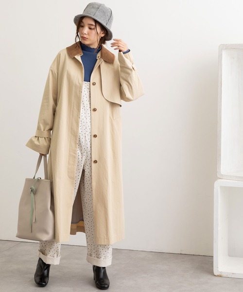 POU DOU DOU（プードゥドゥ）の「2WAYトレンチコート（トレンチコート・レディース・ベージュ/ネイビー/カーキ・3）」の11枚目の写真