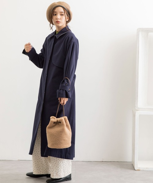 POU DOU DOU（プードゥドゥ）の「2WAYトレンチコート（トレンチコート・レディース・ベージュ/ネイビー/カーキ・3）」の19枚目の写真