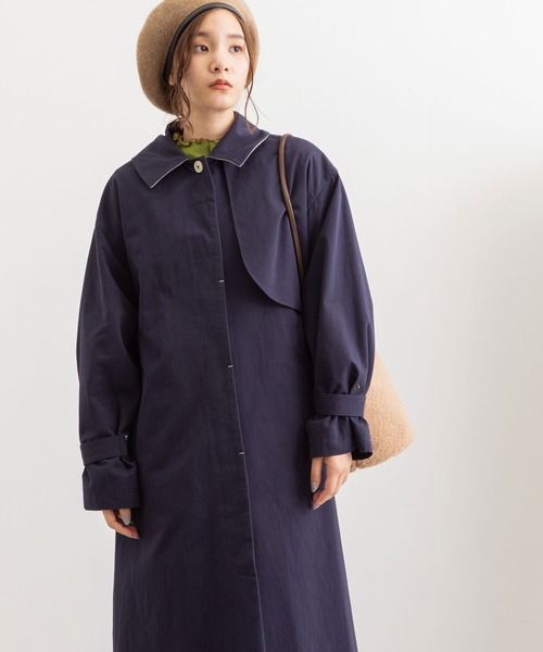 POU DOU DOU（プードゥドゥ）の「2WAYトレンチコート（トレンチコート・レディース・ベージュ/ネイビー/カーキ・3）」の22枚目の写真