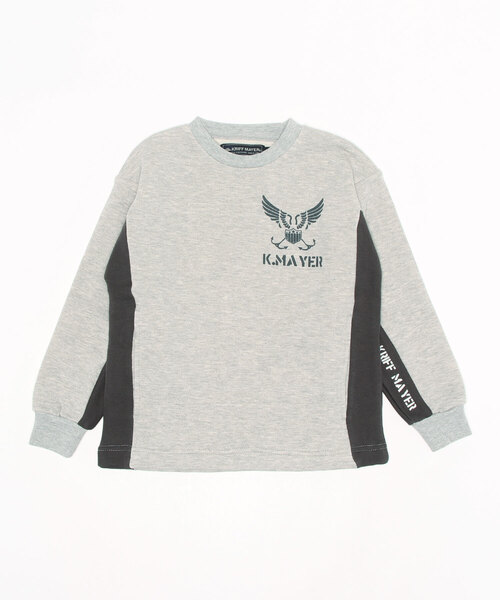KRIFF MAYER(クリフメイヤー)の「ストレッチ切替クルー(スウェット・キッズ・ネイビー/ブラウン/ワインレッド/グレー・150/170/130/140/120/160)」の20枚目の写真