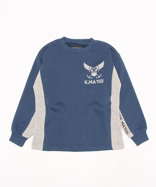 KRIFF MAYER(クリフメイヤー)の「ストレッチ切替クルー(スウェット・キッズ・ネイビー/ブラウン/ワインレッド/グレー・150/170/130/140/120/160)」の21枚目の写真
