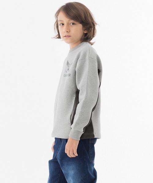 KRIFF MAYER(クリフメイヤー)の「ストレッチ切替クルー(スウェット・キッズ・ネイビー/ブラウン/ワインレッド/グレー・150/170/130/140/120/160)」の7枚目の写真