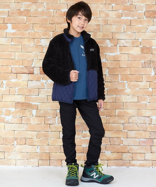 KRIFF MAYER(クリフメイヤー)の「ストレッチ切替クルー(スウェット・キッズ・ネイビー/ブラウン/ワインレッド/グレー・150/170/130/140/120/160)」の12枚目の写真