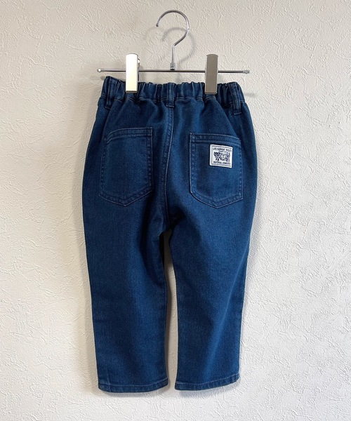 Life Support Products(ライフサポートプロダクツ)の「ストレッチデニムタックパンツ(80~150cm)(デニムパンツ・キッズ・ネイビー/ブルー・90/100/110/120/80/130/95/140/150)」の1枚目の写真