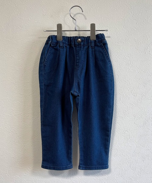 Life Support Products(ライフサポートプロダクツ)の「ストレッチデニムタックパンツ(80~150cm)(デニムパンツ・キッズ・ネイビー/ブルー・90/100/110/120/80/130/95/140/150)」の4枚目の写真