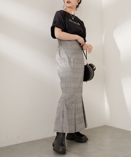 Chico(チコ)の「グレンチェックマーメイドタイトスカート(スカート・レディース・グレー系その他/グレー/ベージュ・FREE)」の19枚目の写真