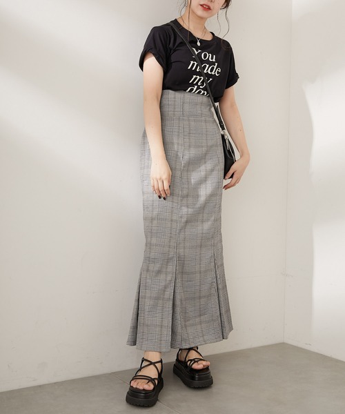 Chico(チコ)の「グレンチェックマーメイドタイトスカート(スカート・レディース・グレー系その他/グレー/ベージュ・FREE)」の14枚目の写真