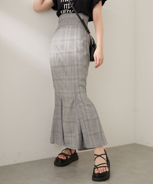 Chico(チコ)の「グレンチェックマーメイドタイトスカート(スカート・レディース・グレー系その他/グレー/ベージュ・FREE)」の17枚目の写真