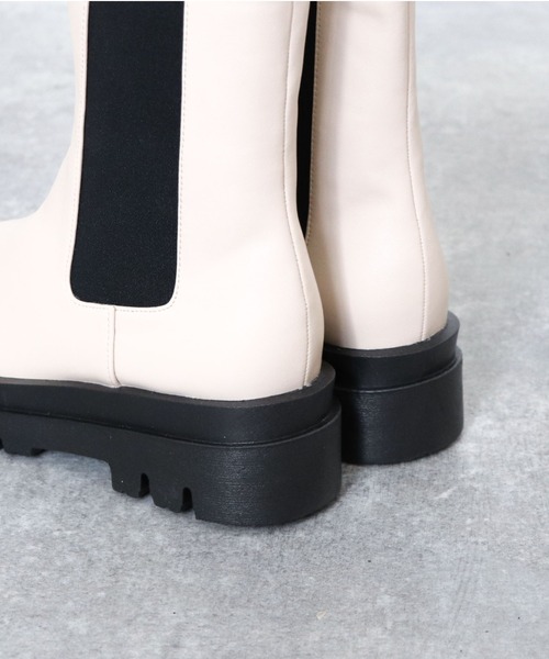 archives（アルシーヴ）の「サイドゴアブーツ（ブーツ・レディース・ブラック/ダークブラウン/アイボリー・MEDIUM/LARGE）」の9枚目の写真