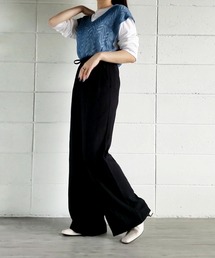 me+em select | 楊柳イージーワイドパンツ(その他パンツ)