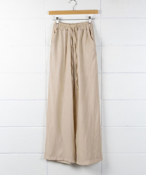 me+em select(ミームセレクト)の「楊柳イージーワイドパンツ【数量限定販売】(その他パンツ・レディース・ベージュ/グリーン/ブラック・FREE)」の19枚目の写真