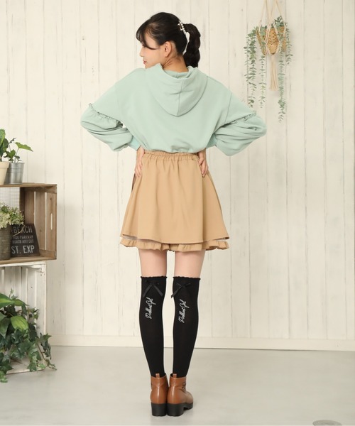 PINKHUNT(ピンクハント)の「PINKHUNT ウエストハートバックルスカート 5832K #IG(デニムスカート・キッズ・ベージュ/ベビーピンク・140cm/120cm/130cm/160cm/150cm)」の10枚目の写真