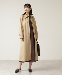 NATURAL BEAUTY BASIC | キュプラ混バルマカーンコート(ステンカラーコート)