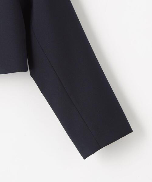 green label relaxing（グリーンレーベルリラクシング）の「TW ソリッドボレロ ネイビー（ノーカラージャケット・キッズ・ネイビー・110cm/120cm/130cm）」の11枚目の写真