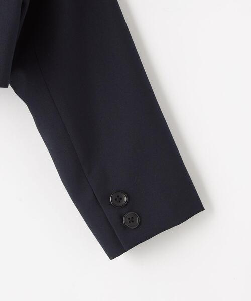 green label relaxing（グリーンレーベルリラクシング）の「TW ソリッドボレロ ネイビー（ノーカラージャケット・キッズ・ネイビー・110cm/120cm/130cm）」の6枚目の写真