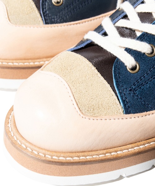 glamb(グラム)の「Leather Remake Sneaker / レザーリメイクスニーカー(スニーカー・メンズ・ホワイト/ブラック/ネイビー・4/2/1/3)」の12枚目の写真
