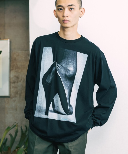 THE INTERNATIONAL IMAGES（インターナショルナルイメージズ）の「THE INTERNATIONAL IMAGES COLLECTION /ザ インターナショナルイメージズコレクション HEEL グラフィック ロングスリーブTシャツ（Tシャツ/カットソー・メンズ・ホワイト/ブラック・L/M）」の15枚目の写真