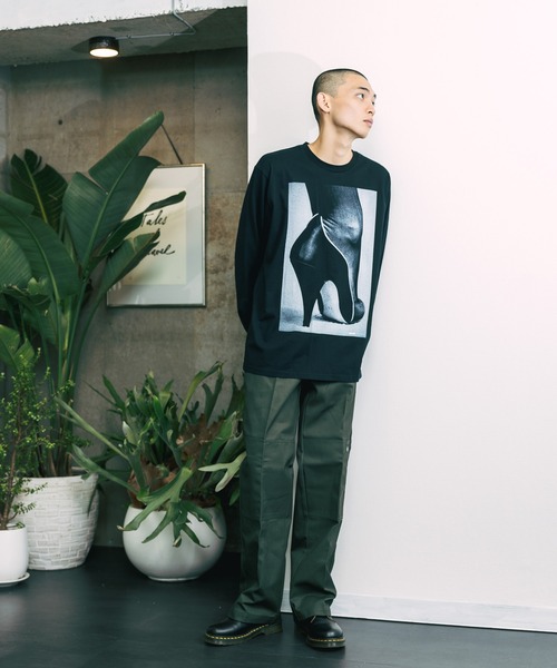 THE INTERNATIONAL IMAGES（インターナショルナルイメージズ）の「THE INTERNATIONAL IMAGES COLLECTION /ザ インターナショナルイメージズコレクション HEEL グラフィック ロングスリーブTシャツ（Tシャツ/カットソー・メンズ・ホワイト/ブラック・L/M）」の19枚目の写真