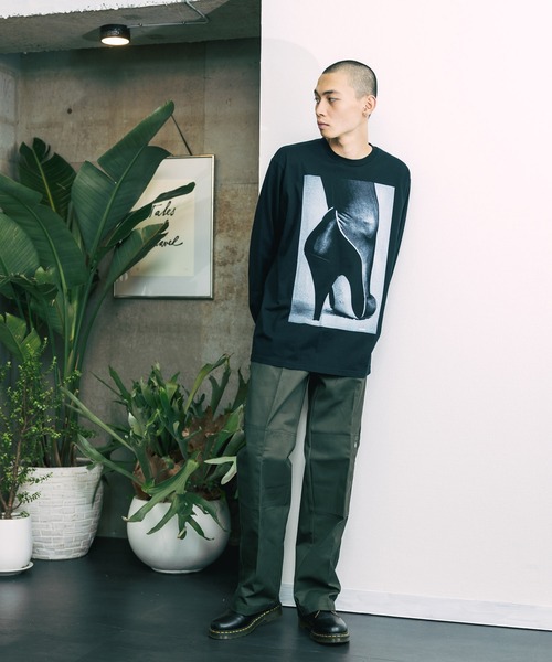 THE INTERNATIONAL IMAGES（インターナショルナルイメージズ）の「THE INTERNATIONAL IMAGES COLLECTION /ザ インターナショナルイメージズコレクション HEEL グラフィック ロングスリーブTシャツ（Tシャツ/カットソー・メンズ・ホワイト/ブラック・L/M）」の20枚目の写真