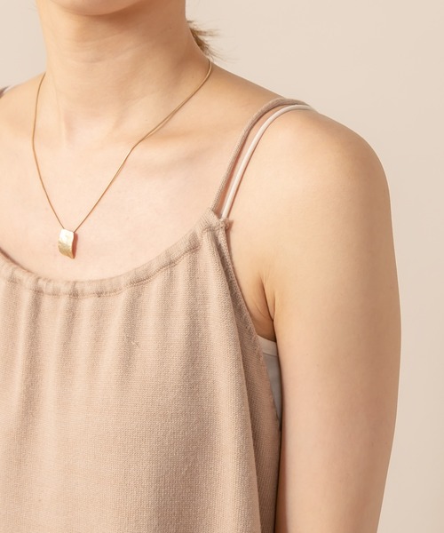 mline（エムライン）の「[mline] WEB限定 ニットキャミワンピース（ワンピース・レディース・アイボリー/ブラウン/ベージュ・FREE）」の10枚目の写真