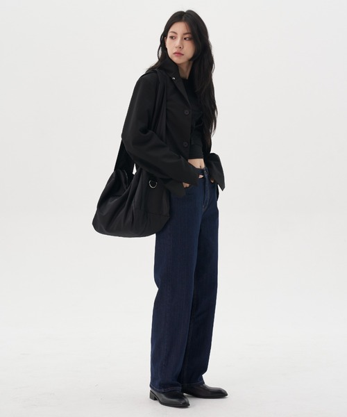 FEKETE（フェケテ）の「FEKETE MADE SUPER WIDE STRAP SHOULDER BAG / LARGE（ショルダーバッグ・メンズ・ブラック/グレー・FREE）」の21枚目の写真