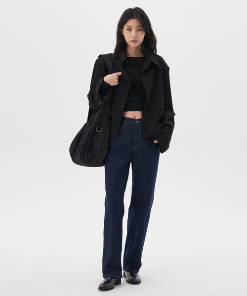 FEKETE（フェケテ）の「FEKETE MADE SUPER WIDE STRAP SHOULDER BAG / LARGE（ショルダーバッグ・メンズ・ブラック/グレー・FREE）」の14枚目の写真