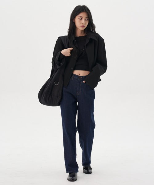 FEKETE（フェケテ）の「FEKETE MADE SUPER WIDE STRAP SHOULDER BAG / LARGE（ショルダーバッグ・メンズ・ブラック/グレー・FREE）」の9枚目の写真