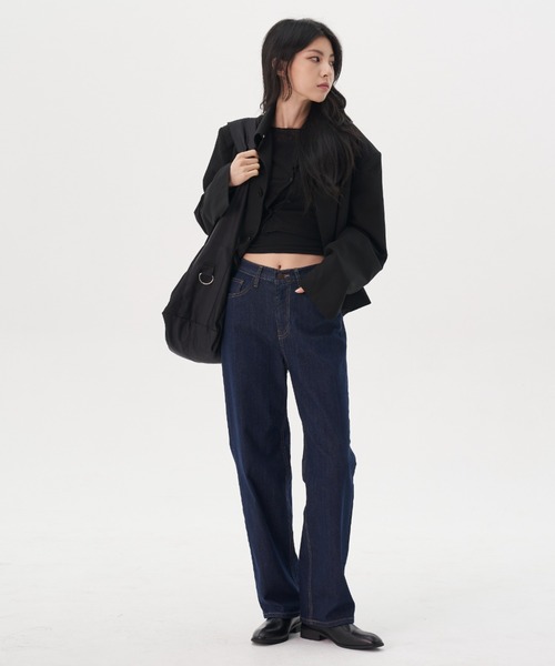 FEKETE（フェケテ）の「FEKETE MADE SUPER WIDE STRAP SHOULDER BAG / LARGE（ショルダーバッグ・メンズ・ブラック/グレー・FREE）」の5枚目の写真