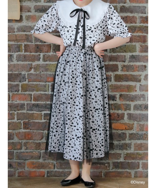 Disney（ディズニー）の「101匹わんちゃん/ダルメシアン柄ブラウス（シャツ/ブラウス・レディース・オフホワイト・FREE）」の8枚目の写真