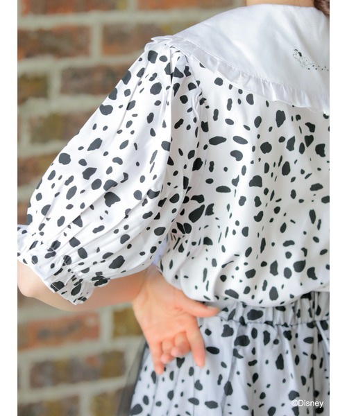 Disney（ディズニー）の「101匹わんちゃん/ダルメシアン柄ブラウス（シャツ/ブラウス・レディース・オフホワイト・FREE）」の10枚目の写真