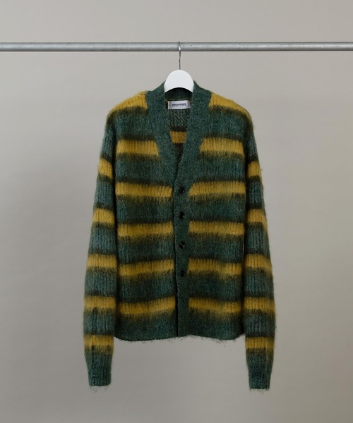 DISCOVERED モヘア ボーダー カーディガン FREE DISCOVERED（ディスカバード）の「DISCOVERED ディスカバード / MOHAIR