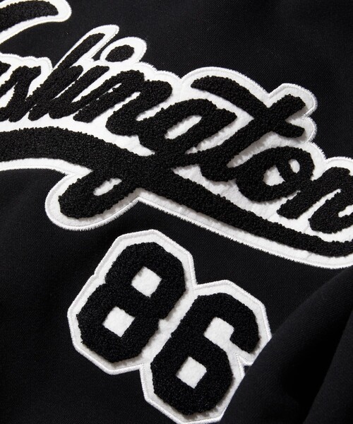 FREAK'S STORE（フリークスストア）の「サガラ刺繍 クルーネックスウェットシャツ/カレッジロゴ/ビックシルエット（スウェット・メンズ・ライトグレー/ブラック/ネイビー/グレー/モスグリーン・SMALL/MEDIUM/LARGE）」の9枚目の写真