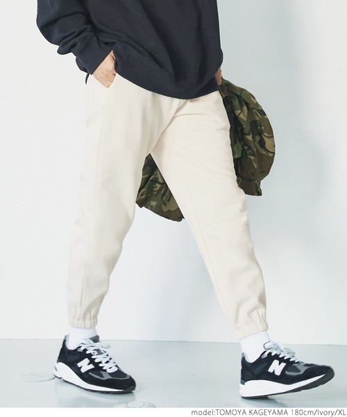 coca（coca）（コカ）の「メンズ　裏起毛ジョグパンツ（その他パンツ・メンズ・ブラック/グレー/アイボリー・M/L/XL）」の7枚目の写真