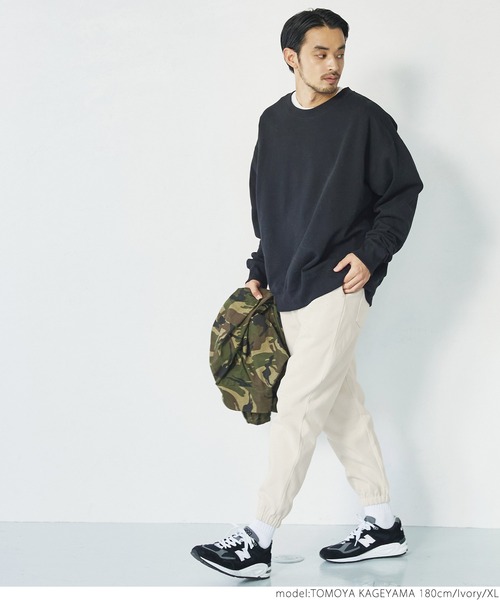 coca（coca）（コカ）の「メンズ　裏起毛ジョグパンツ（その他パンツ・メンズ・ブラック/グレー/アイボリー・M/L/XL）」の8枚目の写真