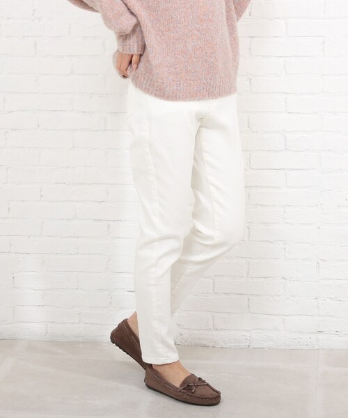 SHOO・LA・RUE(シューラルー)の「◆【SS-4L】裏起毛デニムスリムフィットスキニーパンツ(デニムパンツ・レディース・ブラック/ダークネイビー/ブルー/ホワイト系・03/05/01/04/06/10/02)」の2枚目の写真