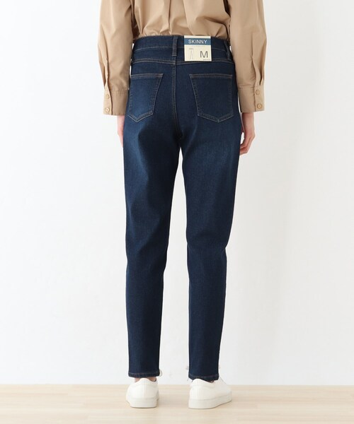 SHOO・LA・RUE(シューラルー)の「◆【SS-4L】裏起毛デニムスリムフィットスキニーパンツ(デニムパンツ・レディース・ブラック/ダークネイビー/ブルー/ホワイト系・03/05/01/04/06/10/02)」の11枚目の写真