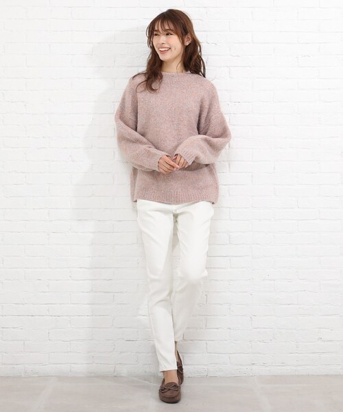 SHOO・LA・RUE(シューラルー)の「◆【SS-4L】裏起毛デニムスリムフィットスキニーパンツ(デニムパンツ・レディース・ブラック/ダークネイビー/ブルー/ホワイト系・03/05/01/04/06/10/02)」の16枚目の写真