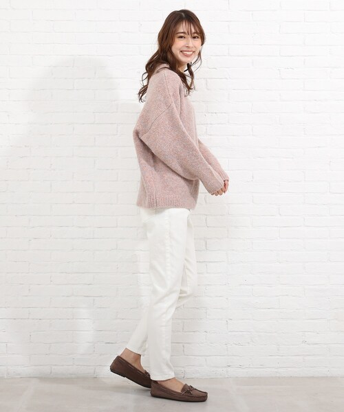 SHOO・LA・RUE(シューラルー)の「◆【SS-4L】裏起毛デニムスリムフィットスキニーパンツ(デニムパンツ・レディース・ブラック/ダークネイビー/ブルー/ホワイト系・03/05/01/04/06/10/02)」の15枚目の写真