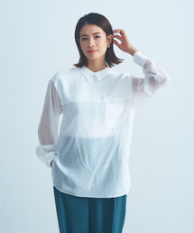 Abahouse Devinette | 【BRAHMIN 】異素材コンビブラウス(シャツ/ブラウス)