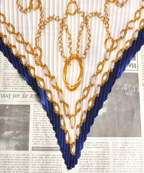 Resonance クラシカルチェーン柄 プリーツ スカーフ バンダナ バンダナ スカーフ Tone Select Goods トーンセレクトグッズ のファッション通販 Zozotown