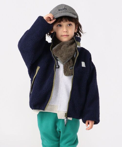 THE PARK SHOP(ザパークショップ)の「THE PARK SHOP:MIX WAY CREW(95~145cm)(スウェット・キッズ・ライトグレー/ワイン/マルチ・135/95/115/105/125/S/145)」の8枚目の写真