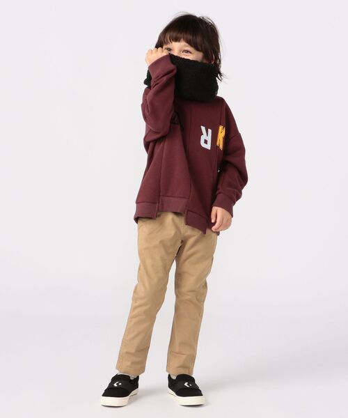 THE PARK SHOP(ザパークショップ)の「THE PARK SHOP:MIX WAY CREW(95~145cm)(スウェット・キッズ・ライトグレー/ワイン/マルチ・135/95/115/105/125/S/145)」の5枚目の写真
