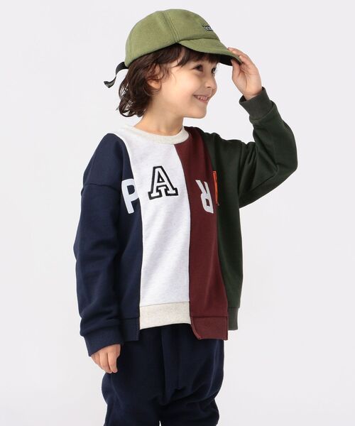 THE PARK SHOP(ザパークショップ)の「THE PARK SHOP:MIX WAY CREW(95~145cm)(スウェット・キッズ・ライトグレー/ワイン/マルチ・135/95/115/105/125/S/145)」の15枚目の写真