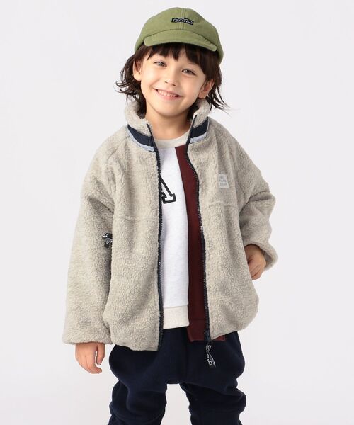 THE PARK SHOP(ザパークショップ)の「THE PARK SHOP:MIX WAY CREW(95~145cm)(スウェット・キッズ・ライトグレー/ワイン/マルチ・135/95/115/105/125/S/145)」の6枚目の写真