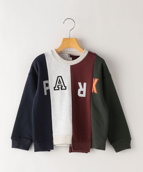 THE PARK SHOP(ザパークショップ)の「THE PARK SHOP:MIX WAY CREW(95~145cm)(スウェット・キッズ・ライトグレー/ワイン/マルチ・135/95/115/105/125/S/145)」の10枚目の写真